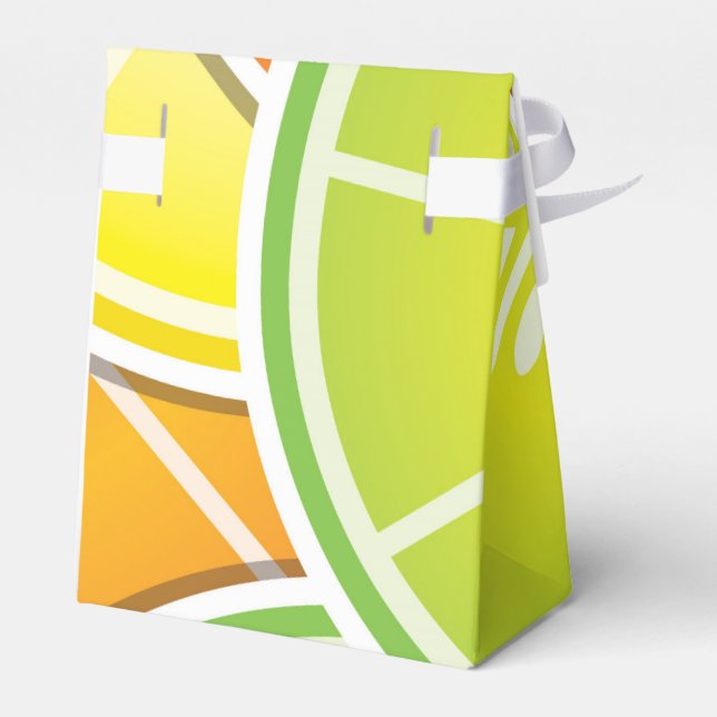 Funky citrus wedges favour box (Back Side)