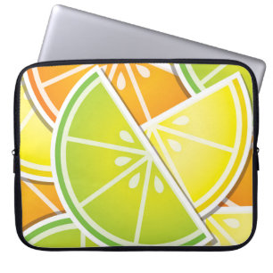 Funky citrus wedges laptop sleeve