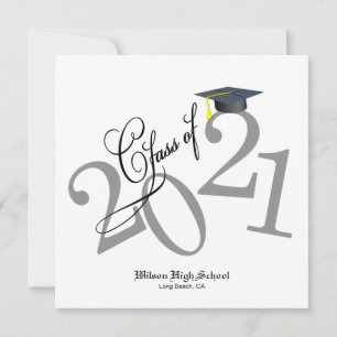 Funky Class of 2021 Graduation Invitation