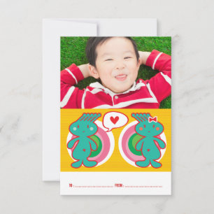 Funky Classroom Kid Valentine's Day Invitation