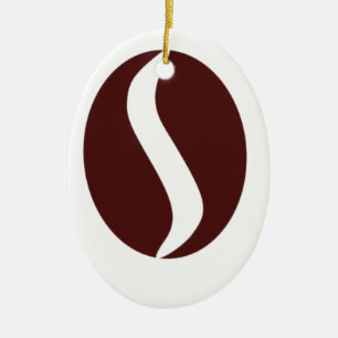 Funky Coffee Bean Ceramic Tree Decoration