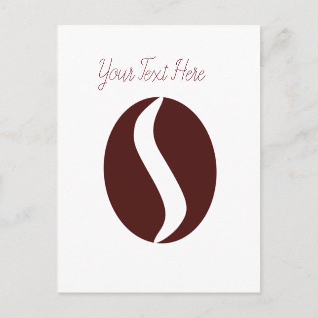 Funky Coffee Bean Postcard (Front)