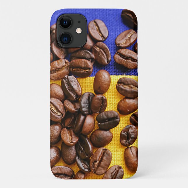 Funky Coffee Lover Beans Texture Case-Mate iPhone Case (Back)