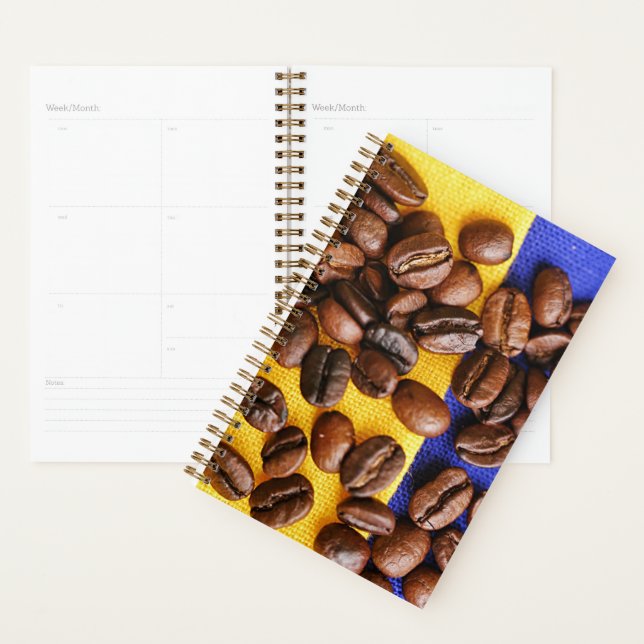 Funky Coffee Lover Beans Texture Planner (Display)