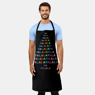 Funky Colorful Fun FA LA LA Holiday Season Apron