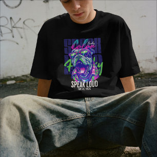 Funky Colour Bulldog – Speak Loud for the Truth T-Shirt