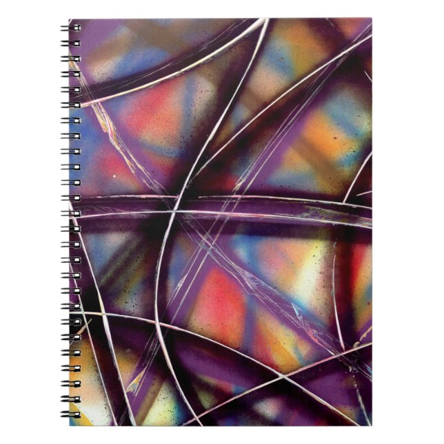 Funky Colour Lines Notebook (Front)