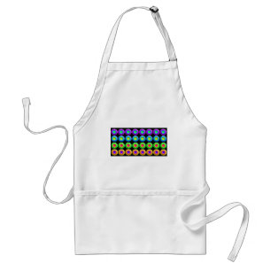 Funky Colourful 3D Circles Standard Apron