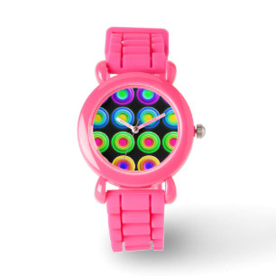 Funky Colourful 3D Circles Watch