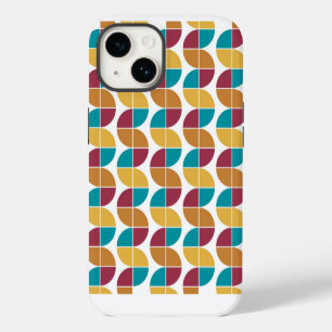 Funky Colourful 70s Vintage Geometric Pattern iPhone 14 Case