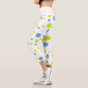Funky Colourful Balls My Bubbly Mood Capri Leggings