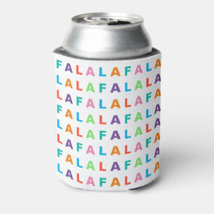 Funky Colourful Fun FA LA LA Holiday Season Can Cooler