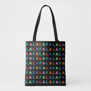 Funky Colourful Fun FA LA LA Holiday Season Tote Bag