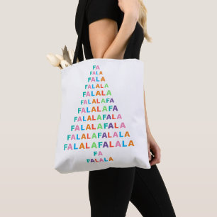 Funky Colourful Fun FA LA LA Holiday Season Tote Bag