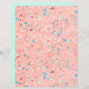 Funky Colourful Mosaic Art Scrapbook Paper