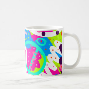 Funky Colourful Pop Art Coffee Mug