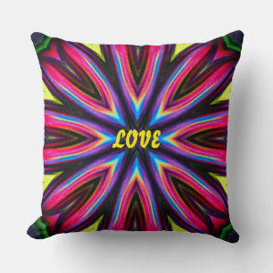 Funky Colourful Retro style  Cushion