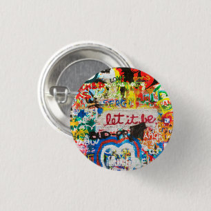 Funky Colourful Streetart Graffiti Love Home Heart 3 Cm Round Badge