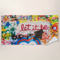 Funky Colourful Streetart Graffiti Love Home Heart