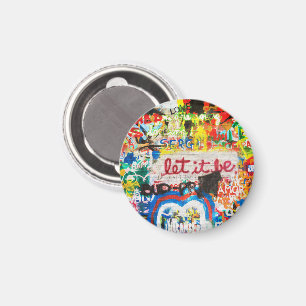 Funky Colourful Streetart Graffiti Love Home Heart Magnet