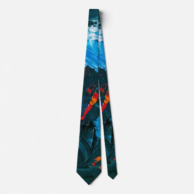 Funky Cool Wearable Art Tie (Front)