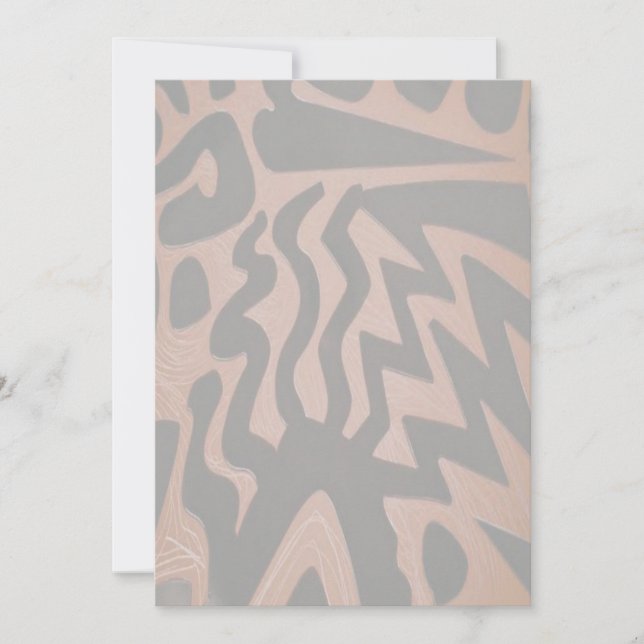 Funky Copper Invitation (Front)