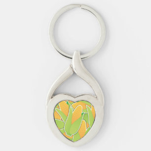 Funky corn key ring