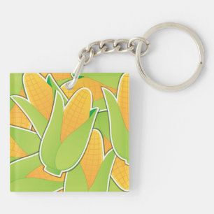 Funky corn key ring