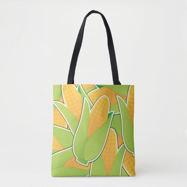 Funky corn tote bag (Front)