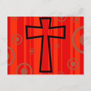 Funky Cross Postcard