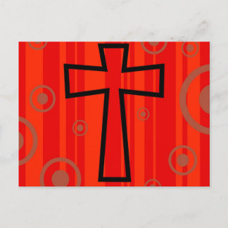 Funky Cross Postcard