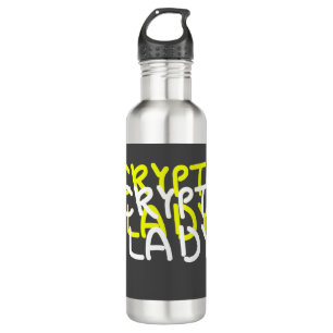Funky Crypto Lady Energy Power Sign 710 Ml Water Bottle