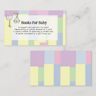 Funky Cubism Handwritten Books for Baby  Enclosure Card
