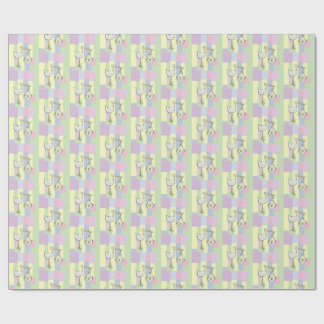 Funky Cubism Stark Delivery Baby Shower  Wrapping Paper