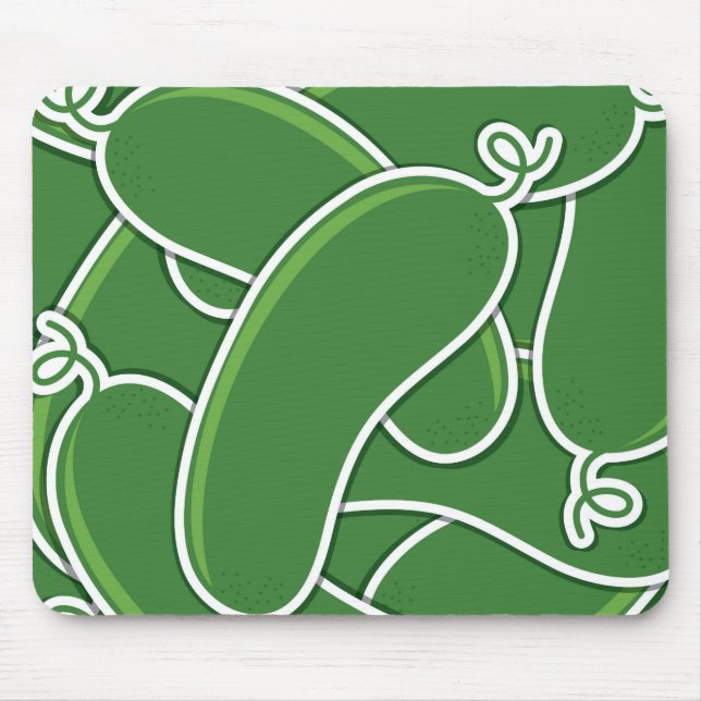 Funky cucumber mouse mat (Front)