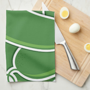 Funky cucumber tea towel