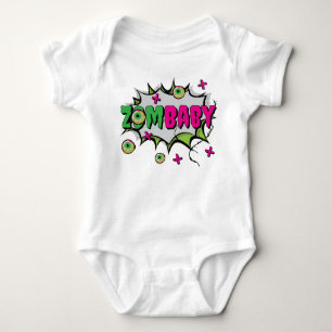 Funky Cute Fun ‘ZomBaby’ Zombie Pun Baby Bodysuit