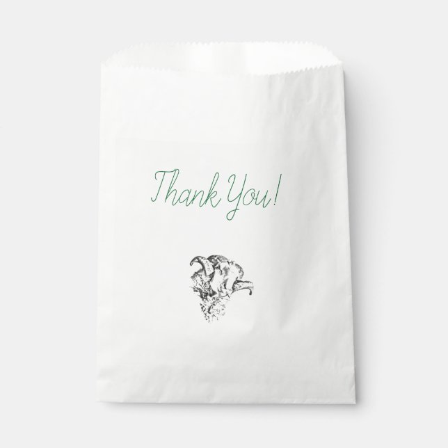 Funky Cute Sheep Ram Favour Bags (Front)