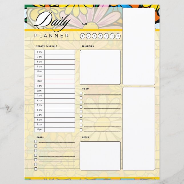 Funky daisies daily planner (Front)