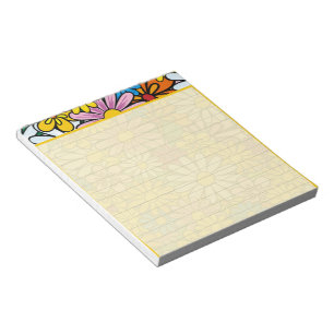 Funky daisies notepad