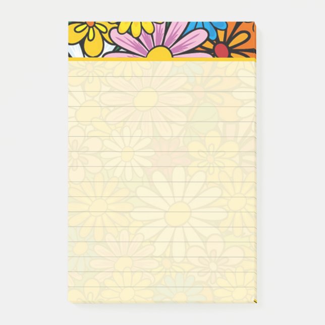 Funky daisies post-it notes (Front)