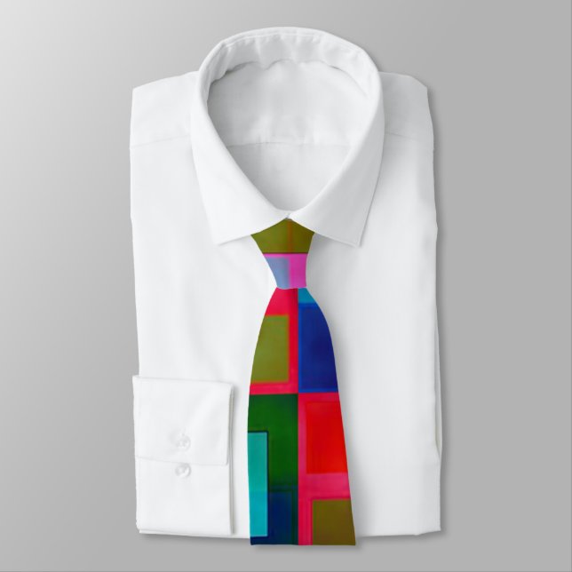 Funky Deep Coloured Tie (Tied)