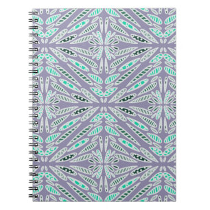 Funky Design Floral Geometric  Notebook