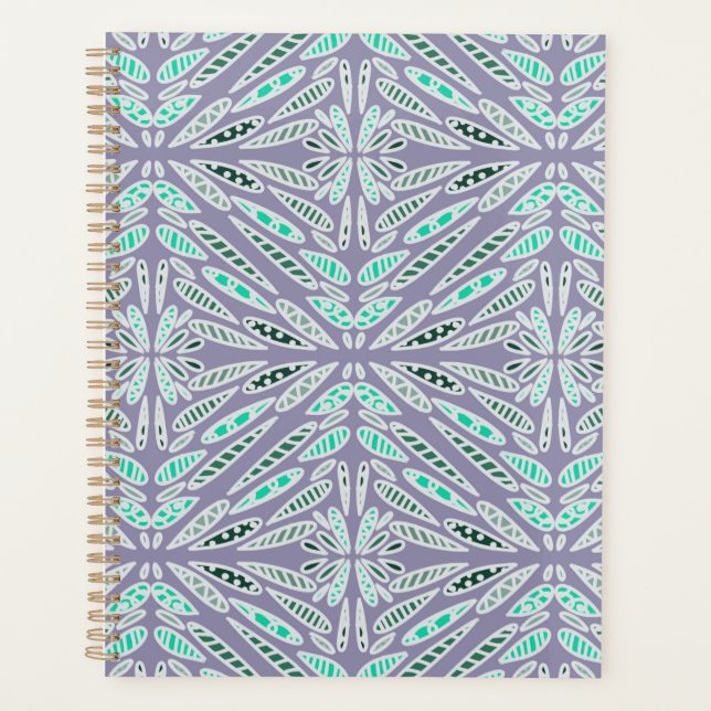 Funky Design Floral Geometric  Planner (Front)