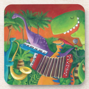 Funky Dinosaur Band Coaster
