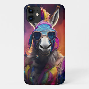 Funky Donkey Blue Glasses  iPhone 11 Case