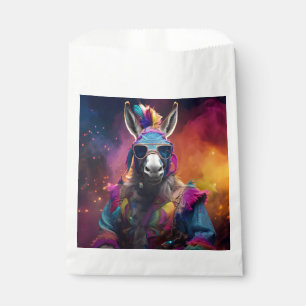 Funky Donkey Blue Glasses  Favour Bags