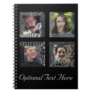 Funky Doodle Picture Frame Collage Notebook