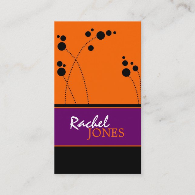 Funky Dots Business Cards (Front)