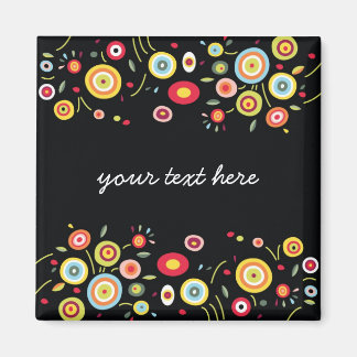 Funky Dots Template Magnet